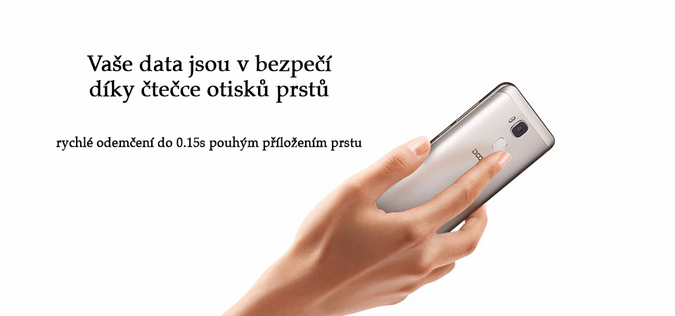 Doogee Y6 čtečka otisku prstů